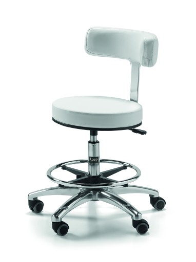 Arbeitshocker X-4 mit Rückenlehne
